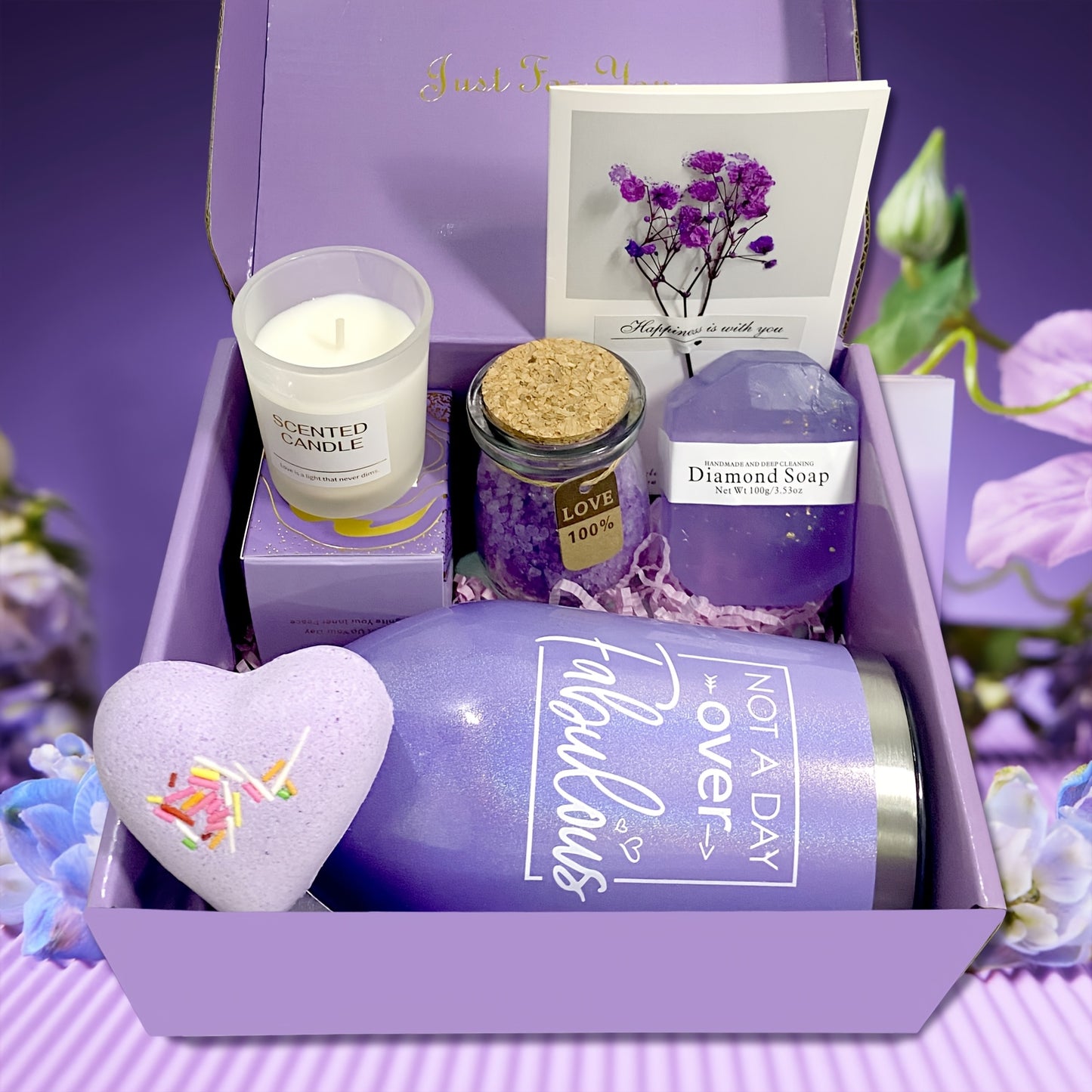 Floral Bath Care Gift Box Set