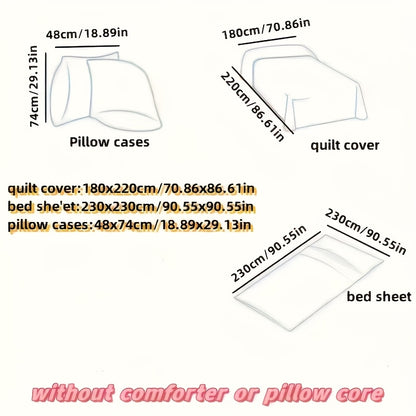 4pc Stitch Bed Cover